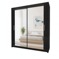 Miro 2-Door Full Mirror Sliding Wardrobe - 90 cm