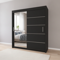 Lyon Mirrored Sliding Door Wardrobe—120 cm